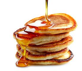 Image showing stack of pancakes