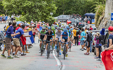 Image showing The Peloton on Alpe D'Huez