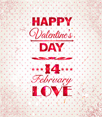 Image showing Happy Valentines Day background. I Love You background.