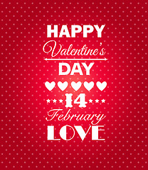 Image showing Happy Valentines Day background.