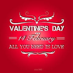 Image showing Happy Valentines Day background.