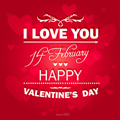 Image showing Happy Valentines Day background.