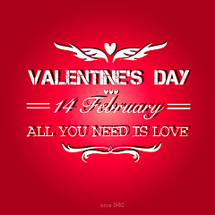 Image showing Happy Valentines Day background.