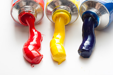 Image showing Three paints