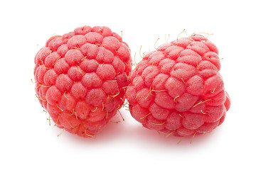 Image showing Fresh raspberries