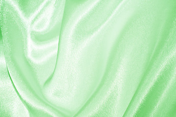 Image showing Green silk