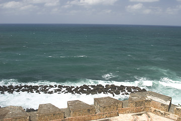 Image showing wall by the sea