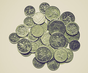 Image showing Vintage sepia Pounds picture