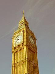 Image showing Retro looking Big Ben