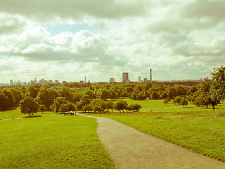 Image showing Retro looking Primrose Hill London