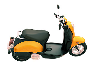 Image showing Classic scooter isolated