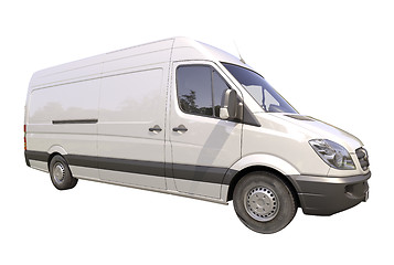 Image showing Commercial van isolated