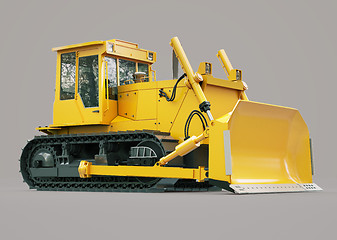 Image showing Heavy crawler bulldozer 