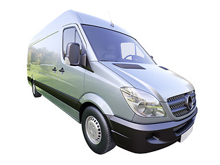 Image showing Commercial van isolated