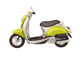 Image showing Classic scooter isolated