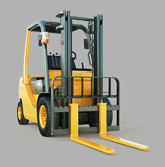 Image showing Forklift truck