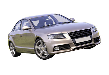 Image showing Modern luxury car isolated