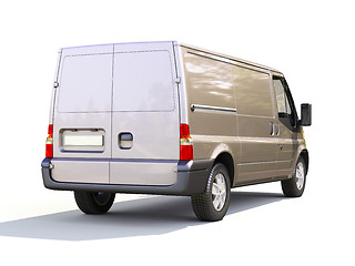 Image showing Gray commercial delivery van