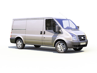 Image showing Gray commercial delivery van