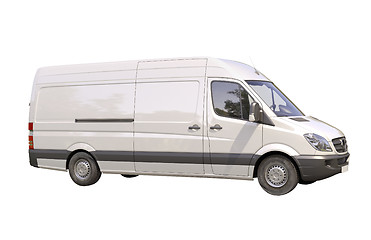 Image showing Commercial van isolated