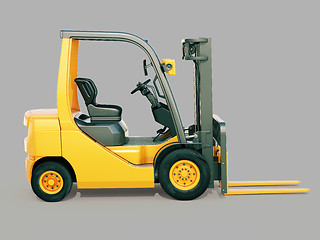 Image showing Forklift truck