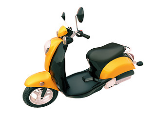 Image showing Classic scooter isolated