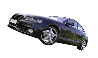 Image showing Modern luxury car isolated