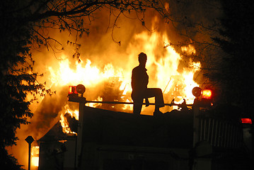 Image showing house fire