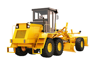 Image showing Modern grader isolated