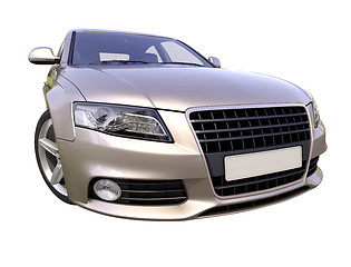 Image showing Modern luxury car isolated