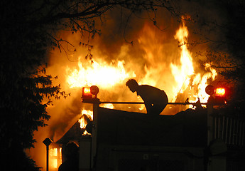 Image showing house fire