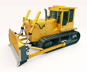 Image showing Heavy crawler bulldozer 