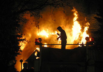 Image showing house fire