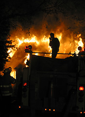 Image showing house fire