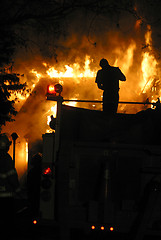 Image showing house fire