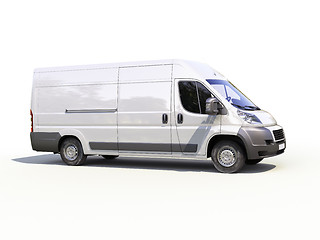 Image showing White commercial delivery van