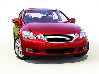 Image showing Modern car on a light background