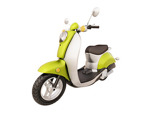 Image showing Classic scooter isolated