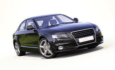 Image showing Modern car on a light background