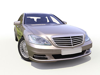 Image showing Modern luxury executive car