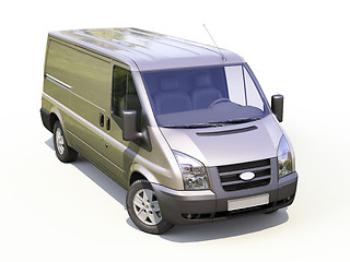 Image showing Gray commercial delivery van