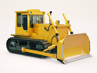 Image showing Heavy crawler bulldozer 