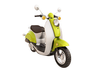 Image showing Classic scooter isolated