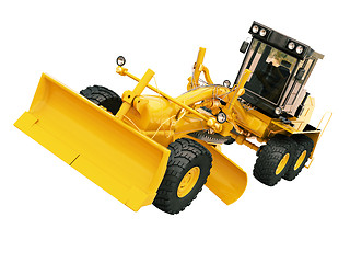 Image showing Modern grader isolated