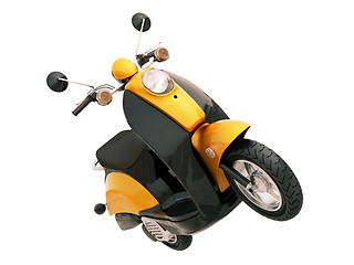 Image showing Classic scooter isolated