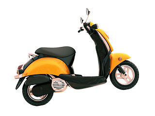 Image showing Classic scooter isolated