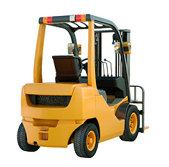 Image showing Forklift truck isolated