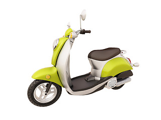 Image showing Classic scooter isolated