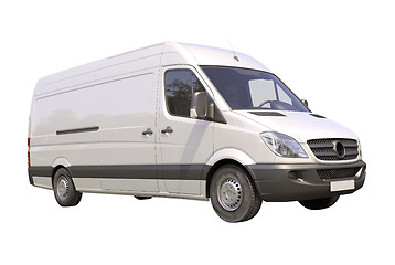 Image showing Commercial van isolated