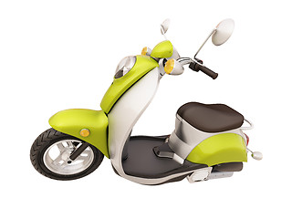 Image showing Classic scooter isolated